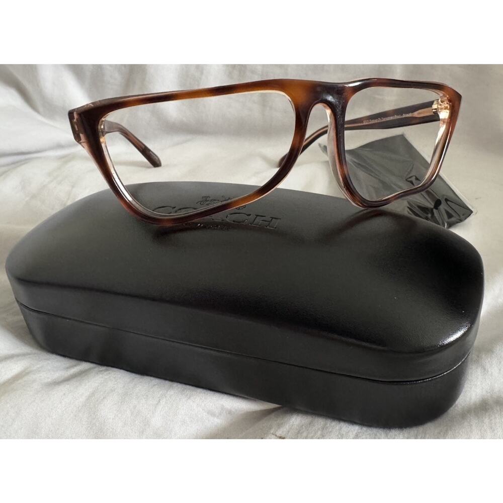 Coach HC6129 Tortoise Pink Eyeglass Frames 54□16 Womens Rx Glasses Case New
